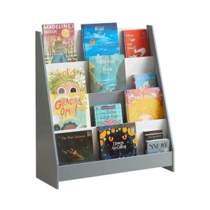 Етажерка за Книжки и Списания, Секция – Бяло и Сиво TF6125