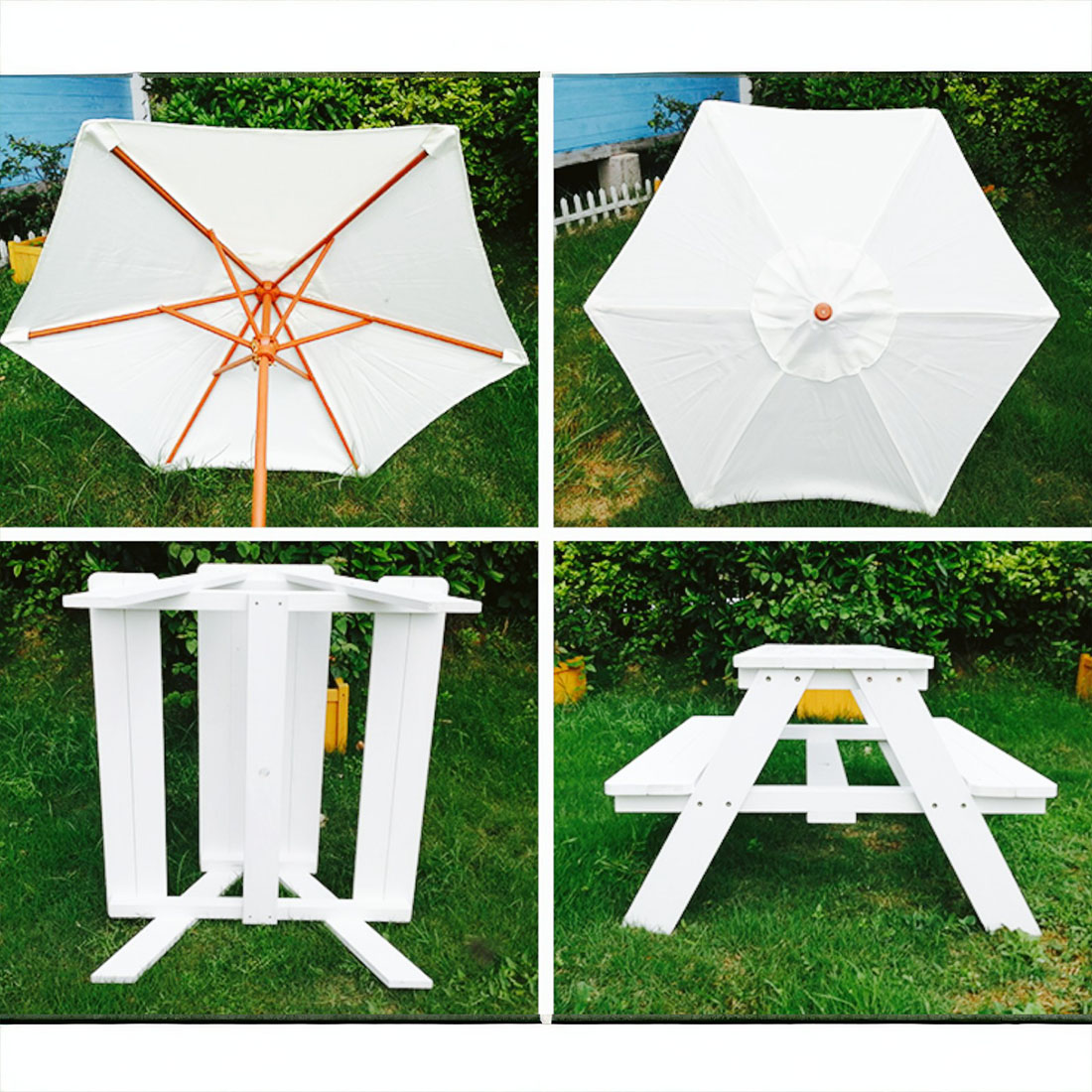 Градински Комплект, Детска Маса, Чадър 89х79х50cm C076 - Image 5