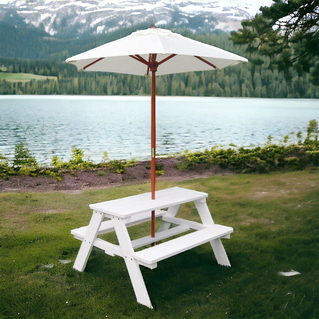 Градински Комплект, Детска Маса, Чадър 89х79х50cm C076 - Image 6