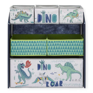 Детска Етажерка, Органайзер за Играчки с Кутии за Съхранение DINOSAUR TF6502