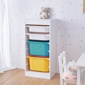 Детски Шкаф, Етажерка за Играчки с 4 Кутии TF6745-2