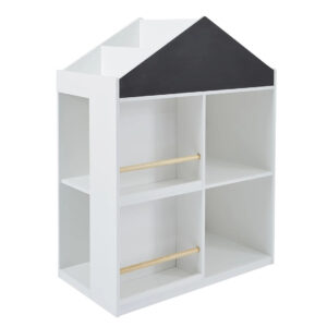 Детска Етажерка за Играчки и Книги, Бяла, 72.5x40x95.8cm TF6919-G