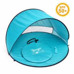 Детска Pop-Up Палатка за Игра с UV Защита 50+ – Кръгла, Лека и Сгъваема, за Плаж и Градина, 150×150×90 см GH-T-02